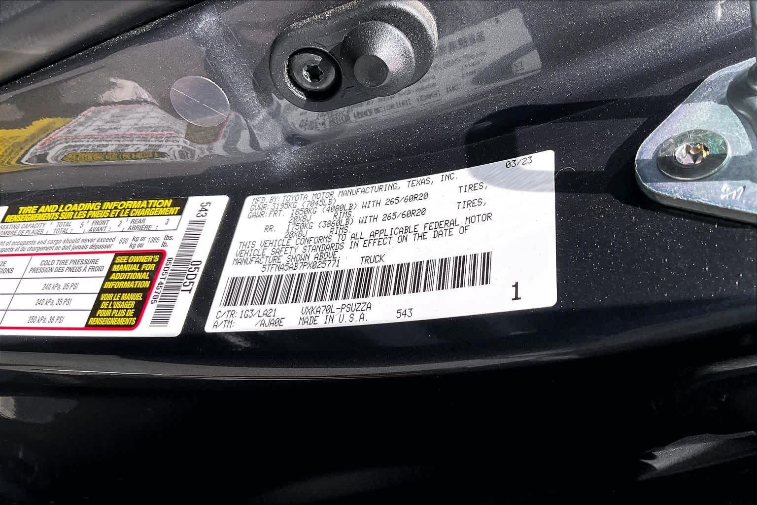 2023 Toyota Tundra 2WD Platinum