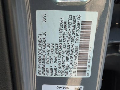2025 Honda Accord SE