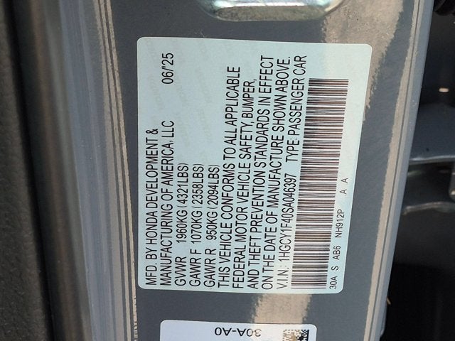 2025 Honda Accord SE