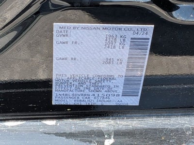 2024 Nissan Altima 2.5 SV