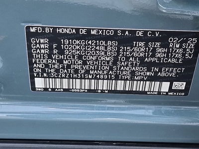 2025 Honda HR-V LX