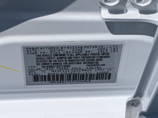 2025 Nissan Sentra SV