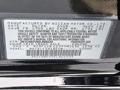 2025 Nissan Versa 1.6 SV