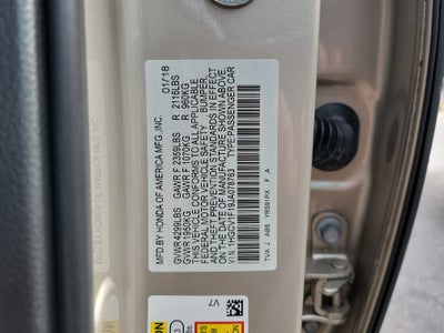 2018 Honda Accord Sedan LX 1.5T