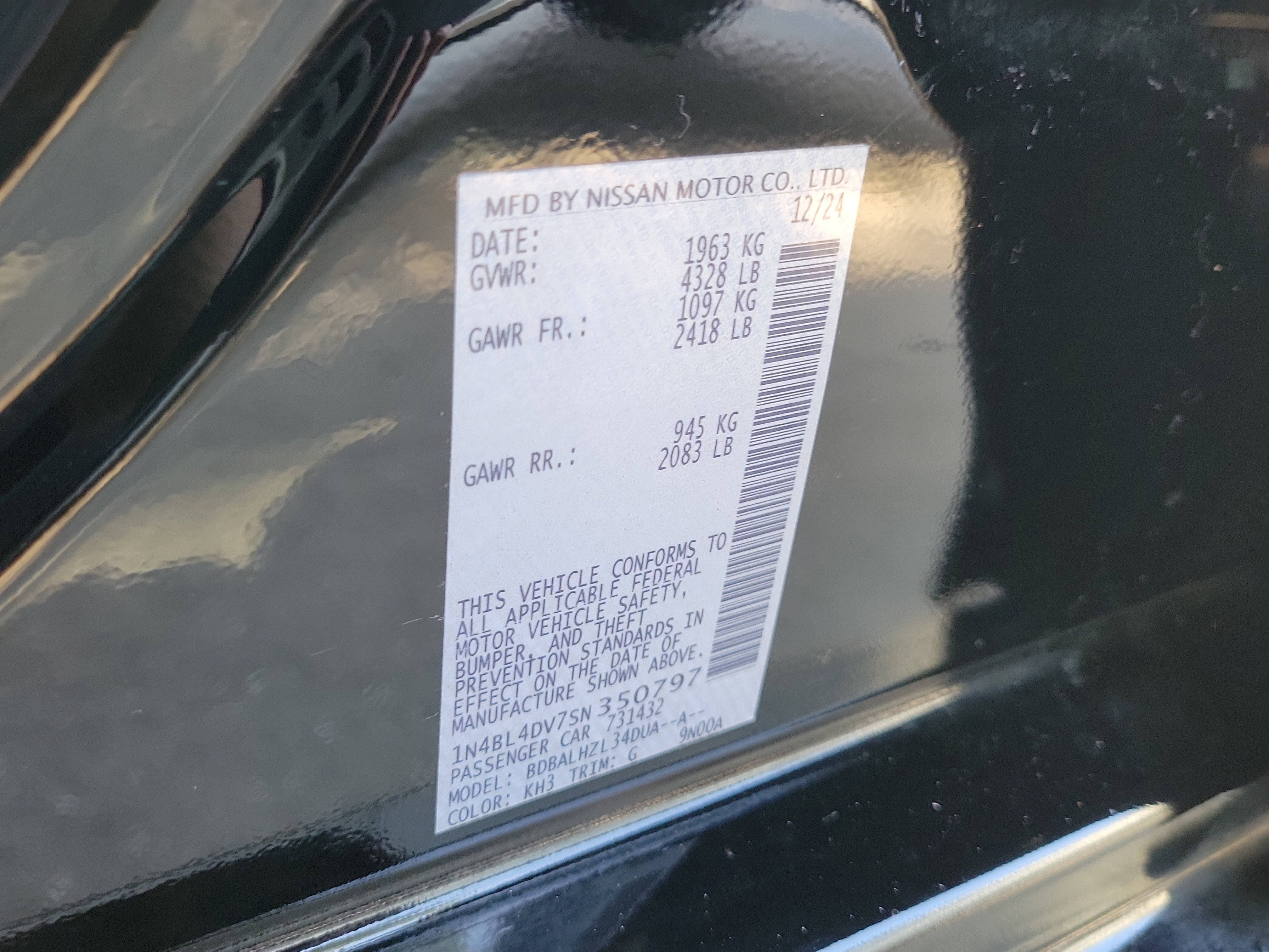 2025 Nissan Altima SV