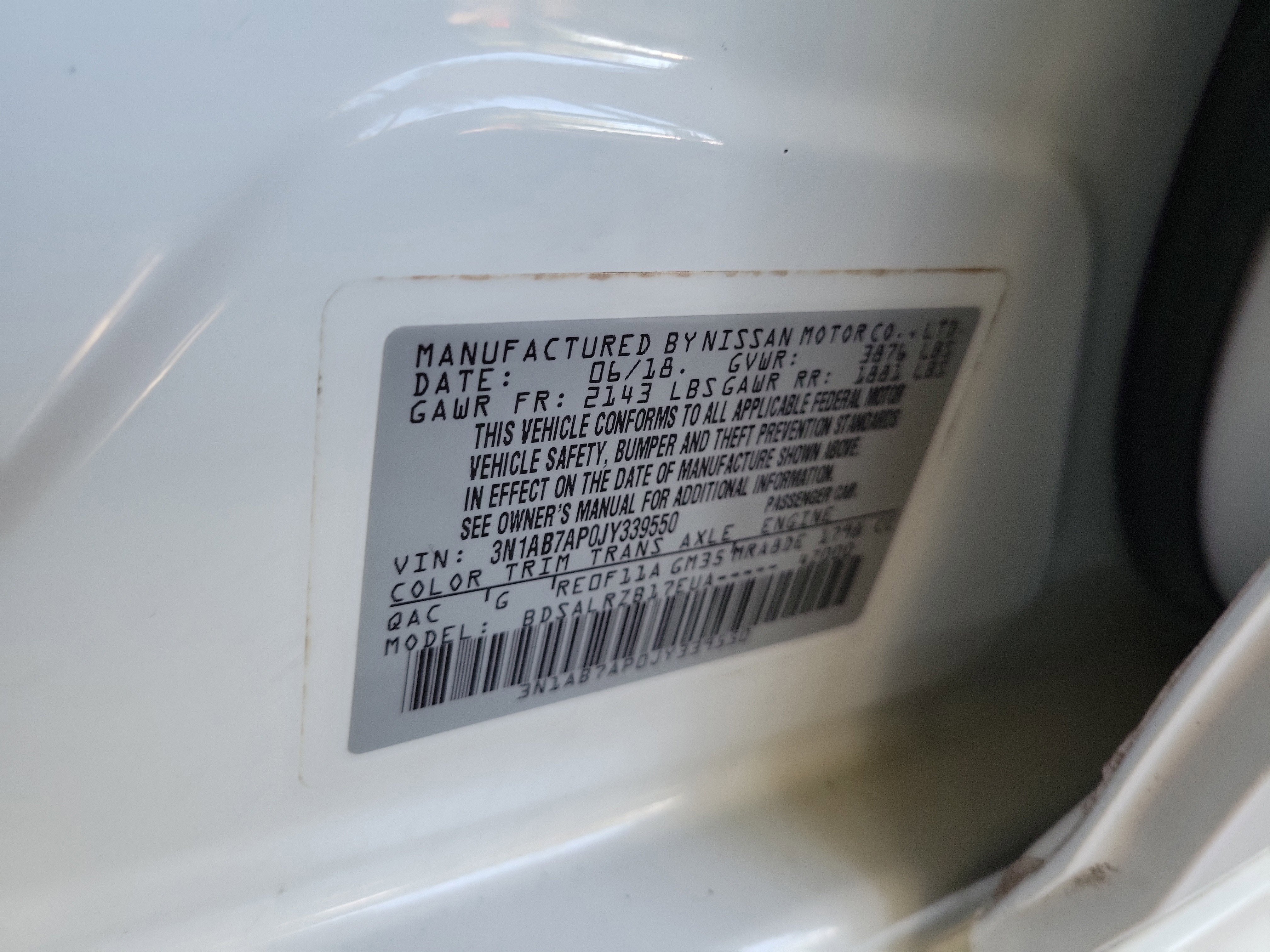 2018 Nissan Sentra SR