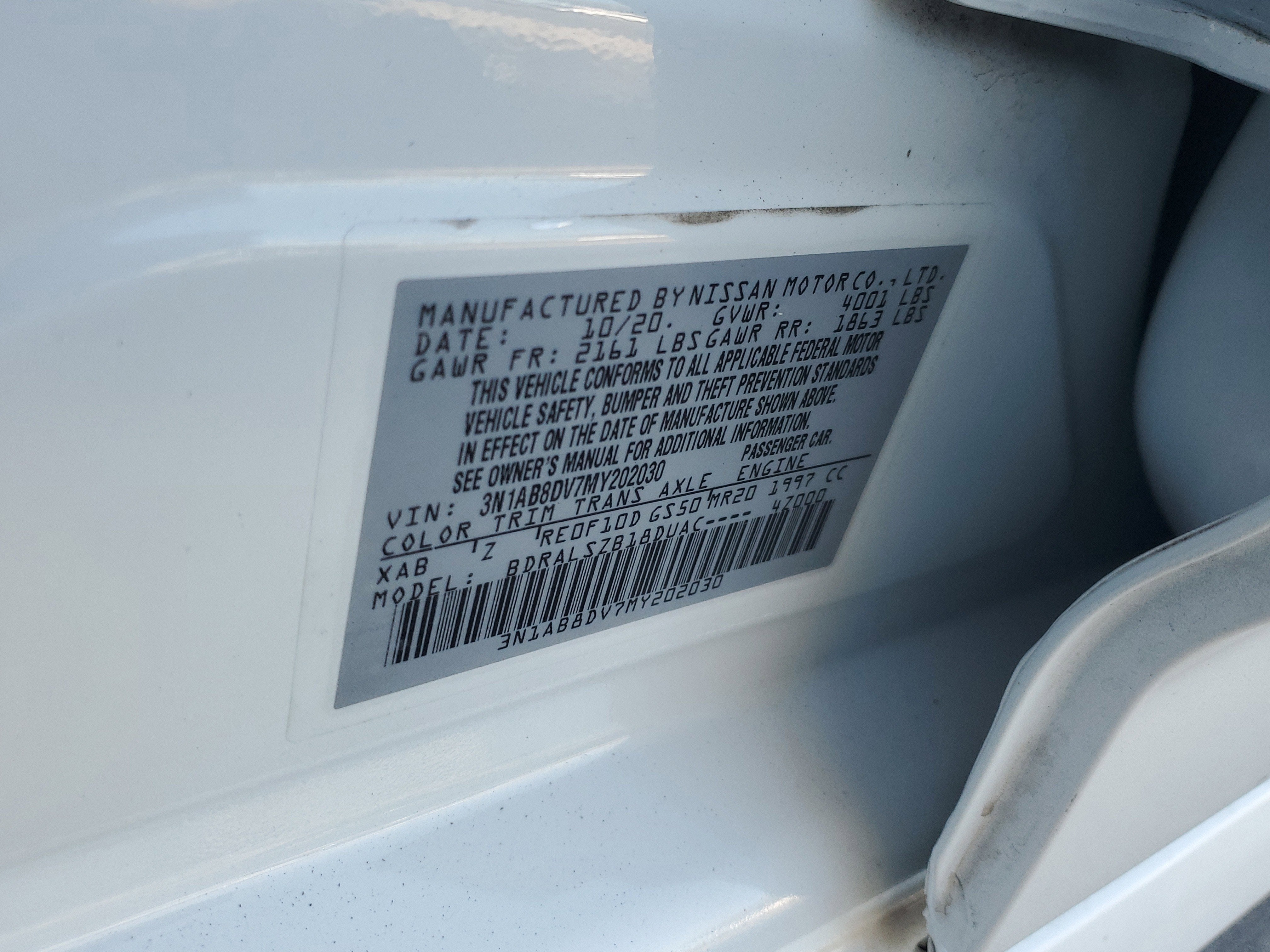 2021 Nissan Sentra SR