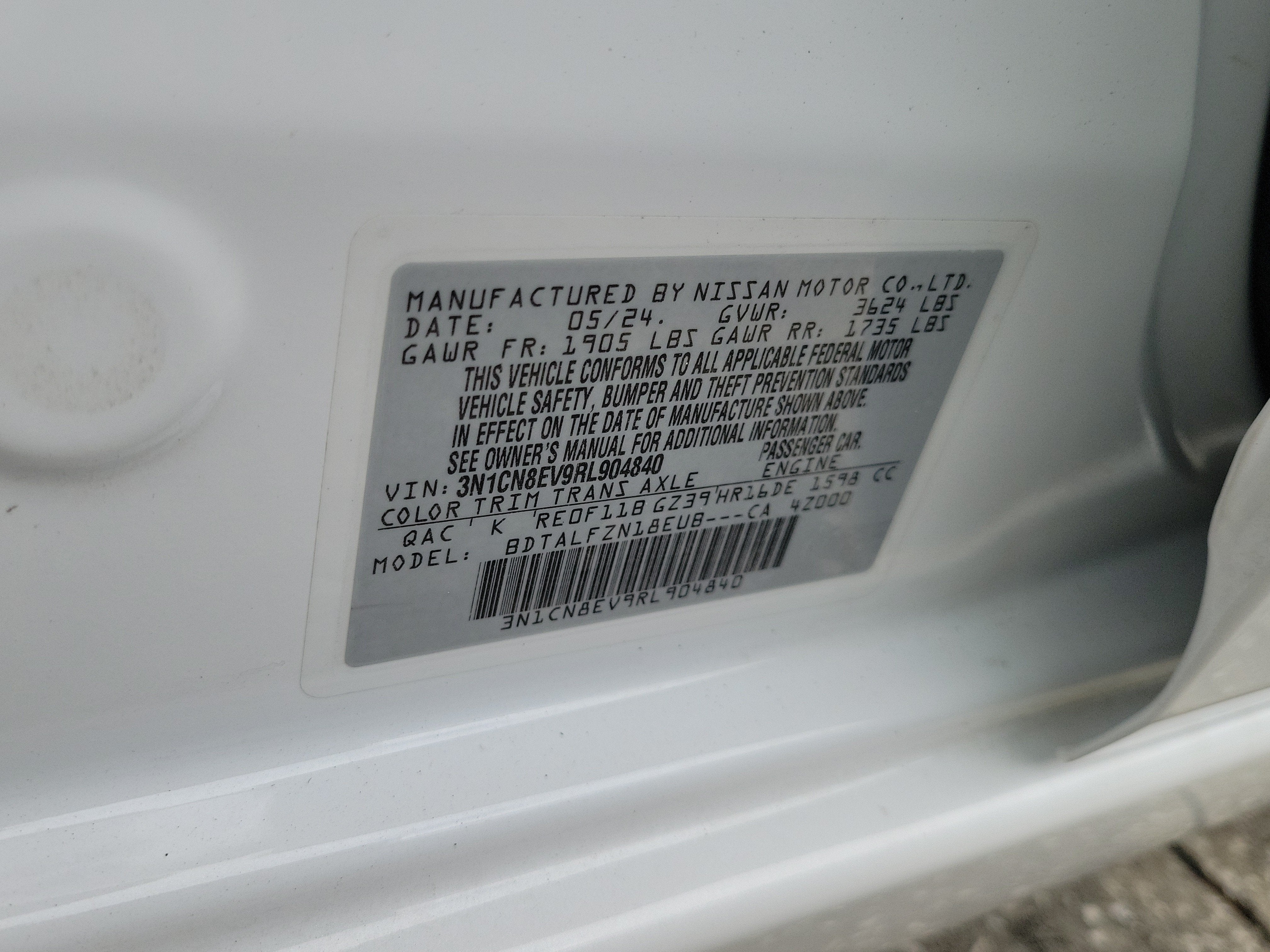 2024 Nissan Versa SV