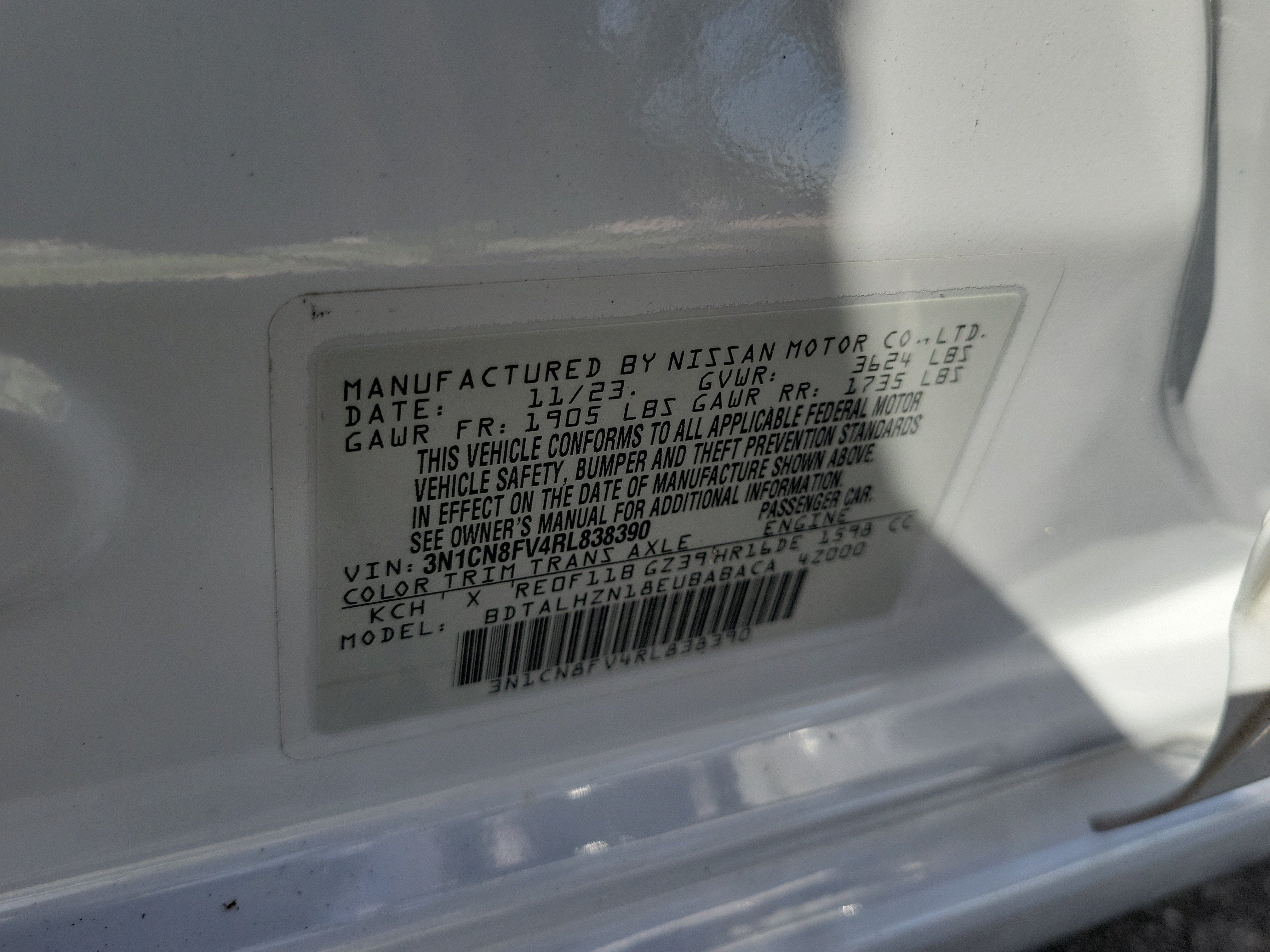 2024 Nissan Versa SR