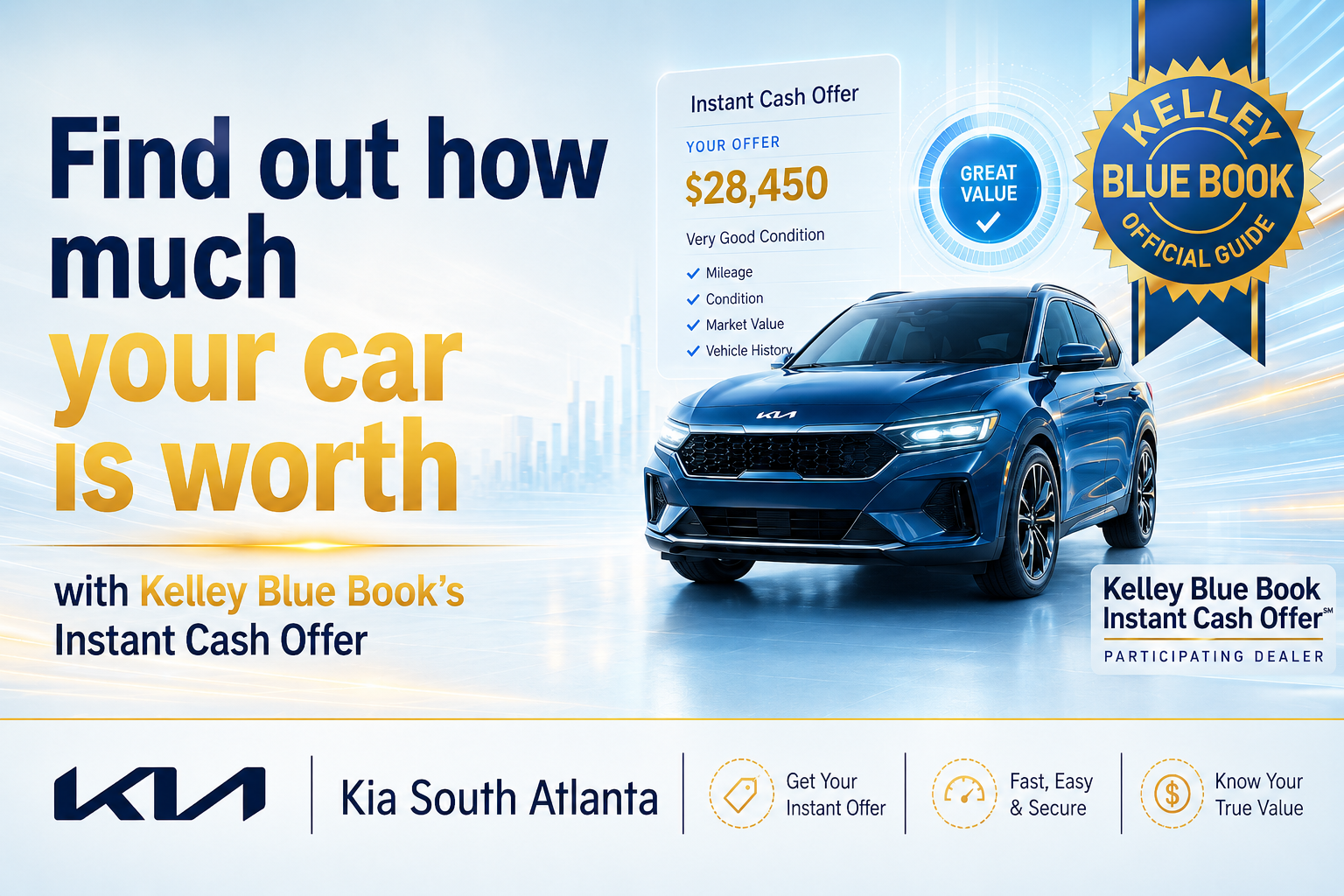 Get Your Kelley Blue Book INSTANT CASH OFFER!